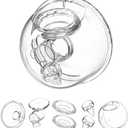 Wearable Breast Pump Replacement Parts Compatible with TSRETE Kmaier S12 S9 Wearable Breast Pump, Include Duckbill Valve, Silicone Diaphragm, 24mm Flange, Milk Collector Cup