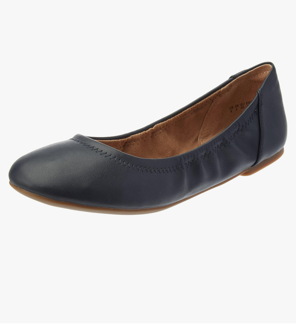 Amazon Essentials Women's Belice Slip On Ballet Flat Size 11 Black