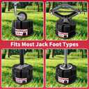 Trailer Jack Block 6H, Heavy Duty RV Stabilizer Blocks & Camper Leveling Blocks for Travel Trailer, Fits Any Tongue Jack, Post, Foot, 5th Wheel, Round, Square or Scissor Stabilizer
