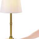 Rechargeable Battery Powered Table Lamp, Wireless LED Lamps, Cordless Touch Lamps, Stepless Dimmable Bedside Lamps, Night Lamp for Bedroom, Dinning Room, Kitchen Decor, Office (Bronze)