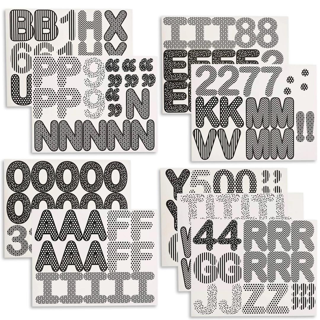 Juvale Bulletin Board Alphabet Letters and Numbers (144 Count )