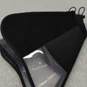 Soft Dog Cone for Dogs After Surgery, Breathable Pet Recovery Collar for Large Medium Dogs, Adjustable Dog Cone Collar, Elizabethan Collar (L, Black) (L (Neck: 16.5-18.3"))