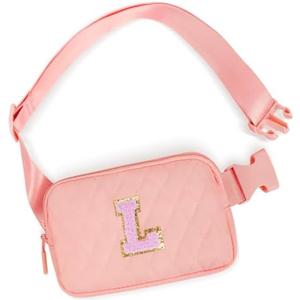 Uygafly Birthday Gifts for 5 6 7 8 9 10 11 12 13 Year Old Girls,Cute Teen Trendy Stuff Belt Bag for Women Girls Kids,Fanny Pack Crossbody Bags Waist Packs Girls Essentials - Peach Bag,Pink L