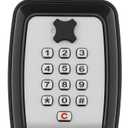 Key Lock Box With Code, Large Capacity 9 Digit Combination Lock Box, Portable U shaped Shackle Outdoor Weatherproof Security Safe for Homes, Garages, Offices, Realtors