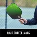Gorilla Gear USAPA Approved Pickleball Starter Set, Fiberglass Paddles with Bag and Balls, Indoor Outdoor Court Use, Comfortable Racket Grip, Oversized Sweet Spot Pickle Ball Paddle for Men, Women (Green)