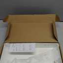 JUYSON Ironing Board Holder Wall Mount, Iron Board Storage Hanger for Laundry Rooms(White-with Shelf)