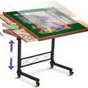 JoyBerri Puzzle Station Jigsaw Puzzle Table/Rolling Desk - 1500 Piece Puzzle Board/Portable Jigsaw Tables with Drawers and Legs - Height Adjustable for Adults