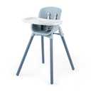 Chicco Zest 4-in-1 Folding High Chair, Feeding Chair, Toddler Chair and Youth Stool, Multi-Use Easy Clean High Chair, Capri/Blue