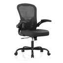 Office Chair, Ergonomic Desk Chairs 330LBS Capacity High Back Mesh Computer Chair with Flip-up Armrests, Comfy Work Chair with Adjustable Lumbar Support, Rolling Chair