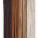 TANNCOY Boho Macrame Wall Hanging, Hand-Dyed Cotton, Brown, 15.75 x 40 in