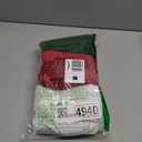 us beipin Christmas Hand Towels - Set of 3 Kitchen and Bathroom Towels - Cotton, 18x25 Inches - Embroidered Holiday Design - Decorative Dish Towels in 3 Colors Red, Green, White