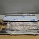 Over The Washer And Dryer Storage Shelf, 3-Tiers Over Dryer Storage Organizer for Space-Saving, Over Dorm Fridge Shelving Unit for Laundry Room Bathroom (Black)