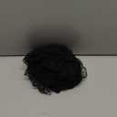 GORGECRAFT 11 Yards Ruffled Lace Trim 2.4 Inch Wide Wavelet Dot Pleated Embroidered Mesh Lace Edge Ribbon Fabric Wedding Dress Appliques Edging Trimmings for Handmade DIY Sewing Clothes Curtain, Black