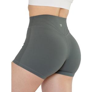 TomTiger Workout Shorts for Women High Waist Gym Shorts Bike Running Active Exercise Yoga Shorts Tummy Control