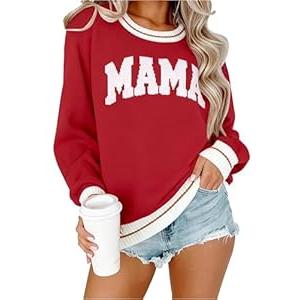 EGELEXY Women Christmas Sweater Funny Christmas Tree Sweater Sweatshirt Long Sleeves Knitted Pullover (Small)