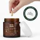 Dr Sosnowski's Hive Hero  Propolis, Royal Jelly & Bee Pollen Supplement  Triple Hive Action for Daily Wellness  60 Vegetable Capsules