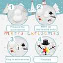 12 Pack Christmas Snowman Craft, Christmas Stocking Stuffers for Kids,DIY Snowman Making Kit, Snowman Modeling Clay Set, Build a Snowman Kit for Christmas Decorations Gifts Xmas Activities Holiday
