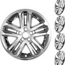 18 Inch Wheel Skins Compatible with 2011-2019 Ford Explorer Factory Alloy Wheels, Snap-On Wheel Covers, Durable ABS Replacement Hubcaps Set of 4 (Chrome)