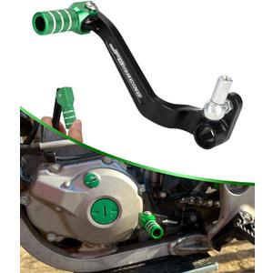 JFG RACING KLX140 Shifter, Folding Gear Shift Pedal Lever Forged Aluminum for KLX 140 2008-2026, KLX 140L 2008-2026, KLX 140G 2017-2026 Dirt Bike, Green