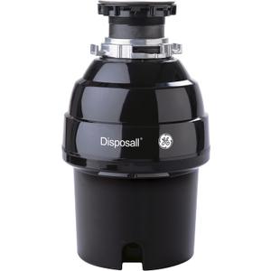 GE Disposall Continuous Feed 3/4 Horsepower Motor Garbage Disposer, Good for Grinding: Vegetable Peels & Small Bones, Easy Install Kit, Non-Corded, Recommended for 2-4 Person Homes, GFC720N, Super capacity, 3/4 horsepower