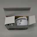 3MP Window Security Camera, 5GHz & 2.4GHz WiFi 6 Indoor/Outdoor Monitoring, Max AI Color Night Vision, 110 Wide Angle, Easy Stick-on Install, Alexa Compatible, 24/7 Recording (White)