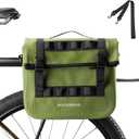 ROCKBROS Bike Panniers 15L Capacity Waterproof Bike Rack Bag Bicycle Panniers for Cycling Commuting Bikepacking Green
