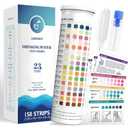 23 in 1 Drinking Water Testing Kit with Bacteria Test, 158 Strips Water Test Kit for Tap & Well Water, Tests Hardness, Chlorine, Copper, Iron, Lead, pH, Alkalinity and More