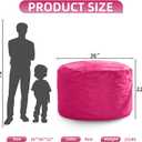 Hobestluk 3FT Bean Bag Chair Giant Bean Bag Chairs for Adults Large Bean Chairs with Removable Cover, Beanbag Chair with Filler, Adult Bean Bag Chairs for Living Room, Bedroom, 3FT - 36" x 36" x 22"