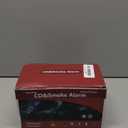 5 Pack Combination Photoelectric Smoke and Carbon Monoxide Alarm Detector with LCD Display; Battery-Operated Smoke Carbon Monoxide Alarm (White)