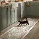 Washable Kitchen Rug Runners for Hallways: 2'x6' Bedroom Rug Non Slip Low-Pile Stain Resistant Indoor Floor Carpet Runner for Indoor Entryway Hallway Laundry Room Beside Farmhouse