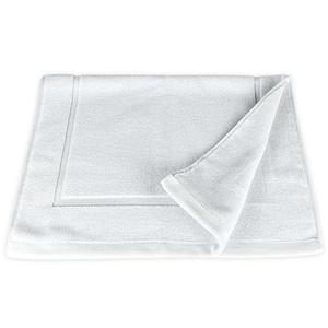 Lincoln & Palm Turkish Cotton Bath Towel Mat - Soft, Plush, and Absorbent - 1000 GSM Thick Luxury Spa and Hotel Style - No Rubber Backing - Silver-Infused SILVERbac (1 Piece Bath Mat, White)