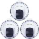 3 Pack 30 oz Tumbler Lid, Magnetic Slider Replacement Lids for YETI 30/32 oz, 14 oz Mug and 35/42 oz Straw Mug, Ozark Trail Old Style Tumbler, Travel Spill-Proof Cup Lids Covers, BPA Free