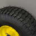 AR-PRO (2 Pack) 15 x 6.00-6" Tubeless Tire and Wheel Assembly, Replacement Riding Lawn Mower Front Tires, Compatible with John Deere Riding Mowers and Lawn Tractor, 3" Centered Hub and 3/4" Bushings