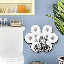Wigag Leaves Decorative Toilet Paper Holder for 8 Rolls, Bathroom Toilet Paper Storage Wall Mount & Free Standing, Funny Tissue Holder Bathroom Storage Accessories 
