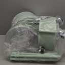 SAYZH Fruit Vegetable Basket for Kitchen, Rotating Storage Rack, 5 Tier Rolling Cart with top lid, Large Metal Wire Basket for for Potato Onion Snack, Green