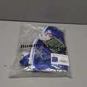 Bunny Chorus Christmas Tree Skirt, 36 inches Blue Mercerized Velvet Skirt with Silver Sequin Snowflake for Rustic Xmas Tree Holiday Decorations