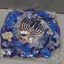 Hoteam Hanukkah Wreath for Front Door Happy Hanukkah Front Door Sign 13 Inch Blue Rustic Chanukah Welcome Decoration for Indoor Outdoor Home Porch Hanging Decoration