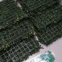 Bybeton Artificial Grass Wall Panel,10"x 10"(12Pcs) Boxwood Faux Green Wall Panels for Interior Wall, Backdrop Wall,Garden Wall and Indoor Outdoor Plant Wall Decor