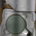 Bosmarlin Ceramic Tea Cup with Infuser and Lid, 16 Oz, 4 Colors to Choose, Dishwasher and Microwave Safe, Steeping Tea Mug with Strainer, Reactive Glaze, (Green)