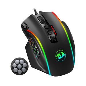 Redragon M913 Impact Elite Wireless Gaming Mouse, 16000 DPI Wired/Wireless RGB Mouse with 16 Programmable Buttons, 45 Hr Battery and Pro Optical Sensor, 12 Side Buttons MMO Mouse