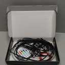 Ambient Lighting Car Led Lights Interior with APP, USB Powered Acrylic Neon Flexible Strip Fiber Optic LED Ambient Lighting kit,4 in 1 RGB Sound Active Music Lights Sync Car Decorations