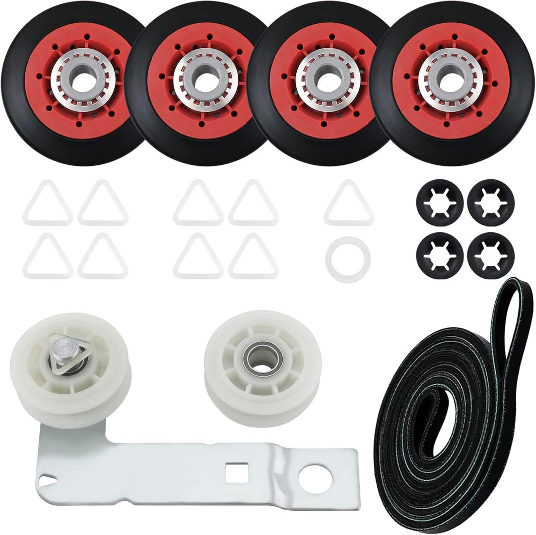 4392067 Dryer Repair Kit and W10837240 Dryer Idler Pulley Fit for Whirlpool Maytag Admiral Kenmore Dryer - Bravos Dryer parts and Duet Dryer Parts Compared to # 4392067VP 80047 587637