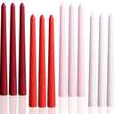 10" Red Taper Candles-12 Pack Christmas Candlesticks-Unscented Dripless Candles 8 Hour Burn for Weddings, Thanksgiving, Dinner Table, Dinner Table,Holiday Decor