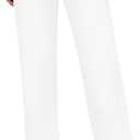 Yewfirm White Jeans Women High Waisted Straight Leg Ankle Length Cropped Jeans Tummy Control Baggy Loose Stretch Pants Size 8
