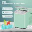 OLIXIS Ice Maker Machine with Handle,26lbs in 24 Hours, Portable Ice Maker