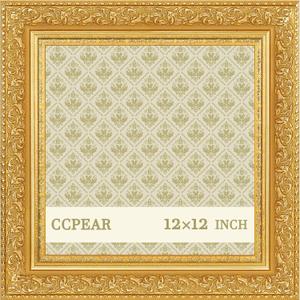 12x12 Vintage Picture Frame Gold,Antique Frame 2inch Wide Line
