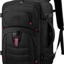 LOVEVOOK 40L Travel Backpack for Men, Airline Approved Carry On Luggage with 3 Packing Cubes, TSA Overnight Bags, Waterproof Personal Item Bag, Weekender Essentials Backpacks fits 17.3" Laptop (Black)