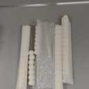 MAITREYA Ivory Tall Taper Candle Stick Candles Spiral Taper Candles-Set of 4 for Decoration Weddings Party Church-Unscented Dripless Candles,10inch(D-Ivory-New)