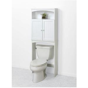 Zenna Home Cottage Collection over the Toilet Spacesaver, Bathroom Storage Shelves, White