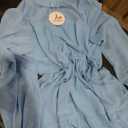 Women's Green Satin Dress Long Lantern Sleeve Mock Neck Puff Shoulder Tie Waist Pleated Cocktail Maxi Slip Dresses, Size L